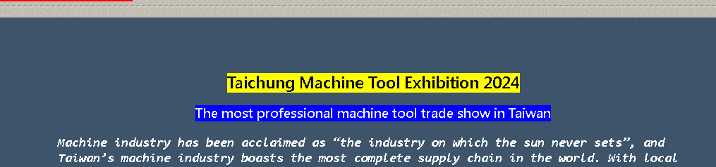 Izložba alatnih strojeva u Taichungu