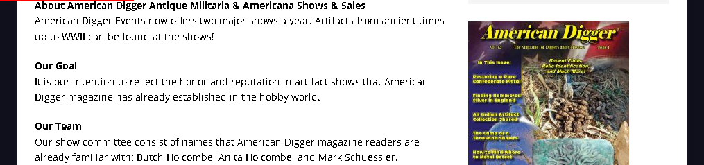 American Digger Antique Militaria & Americana Show & Sale