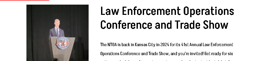 NTOA Law Enforcement Operations Conference & Trade Show Kansas City 2024