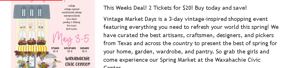 Vintage Market Days of South Central Texas
