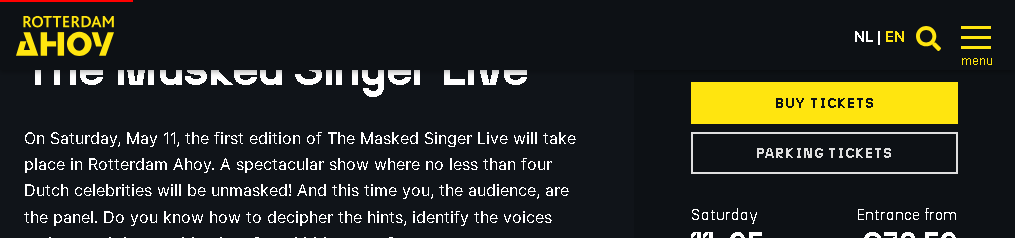Këngëtarja e maskuar Live