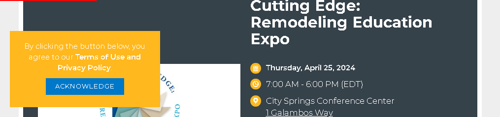 Cutting Edge Remodeling Education Expo