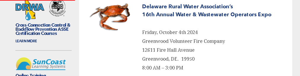Konferenca dhe Ekspozita Vjetore Teknike e Shoqatës Rurale të Ujit në Delaware