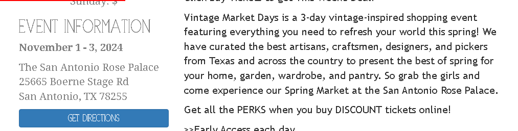 Vintage Market Days of Greater San Antonio San Antonio 2024