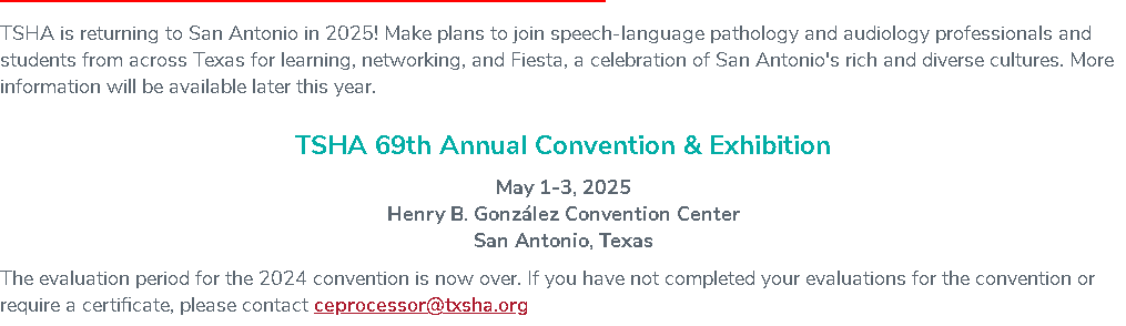 TSHA Annual Convention & Exhibition