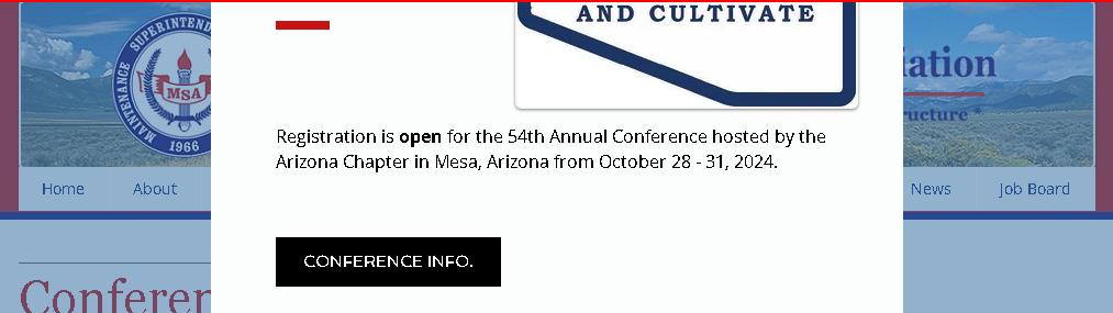 Maintenance Superintendents Association Annual Training Conference & Equipment Show Mesa 2024