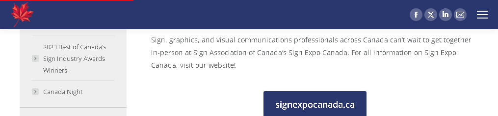 Signer Expo Canada