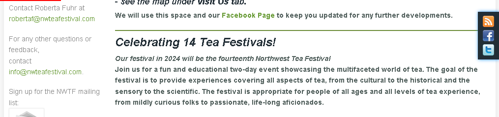 Noardwest Tea Festival