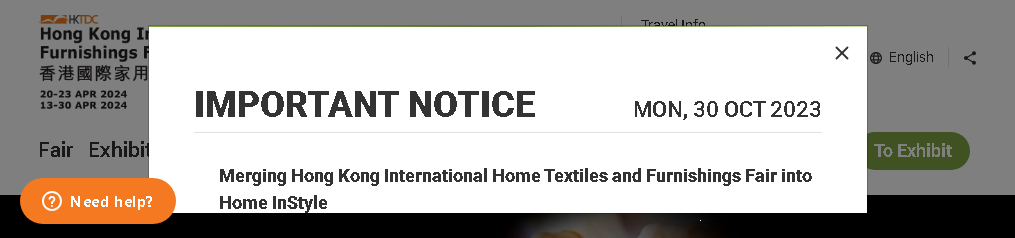 Pameran Tekstil dan Perabot Rumah Internasional Hong Kong